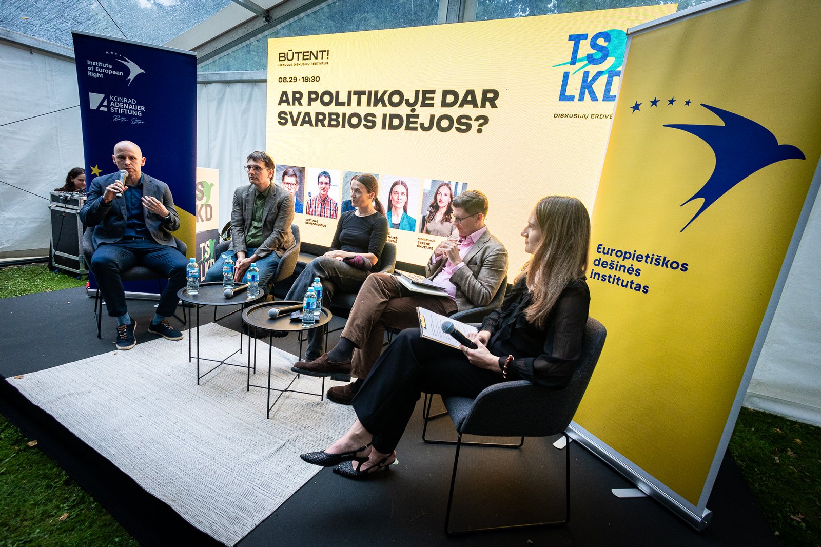 Diskusija „Ar politikoje dar svarbios idėjos?“ festivalyje „Būtent!“