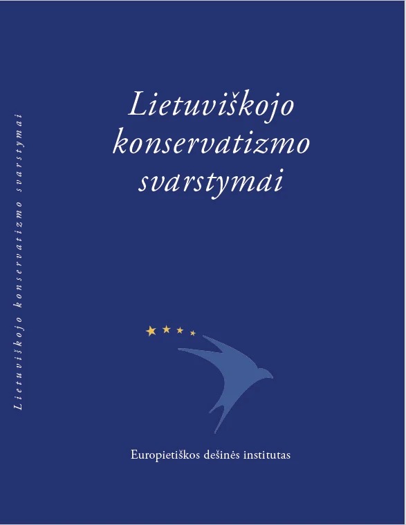 Knygos „Lietuviškojo konservatizmo svarstymai“ viršelis